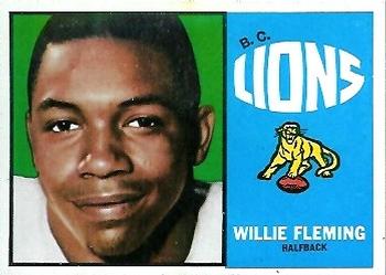 1964 Topps CFL #1 Willie Fleming Front