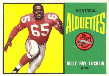 1964 Topps CFL #44 Billy Ray Locklin Front