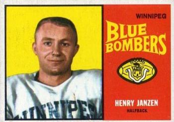 1964 Topps CFL #80 Henry Janzen Front
