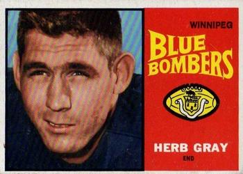 1964 Topps CFL #83 Herb Gray Front