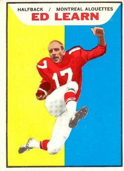 1965 Topps CFL #69 Ed Learn Front