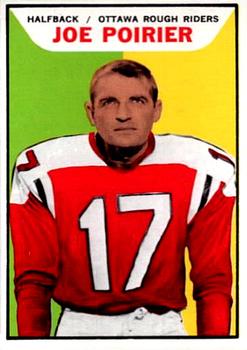 1965 Topps CFL #83 Joe Poirier Front