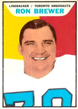 1965 Topps CFL #103 Ron Brewer Front