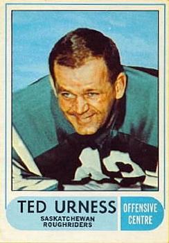 1968 O-Pee-Chee CFL #97 Ted Urness Front