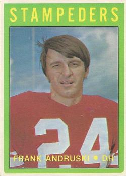 1972 O-Pee-Chee CFL #59 Frank Andruski Front