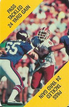 1988 MacGregor NFL Game Cards #NNO Pass Tackled 24 Yard Gain Front