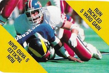 1988 MacGregor NFL Game Cards #NNO Run Tackled 5 Yard Gain Front