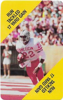 1988 MacGregor NFL Game Cards #NNO Run Tackled 17 Yard Gain Front