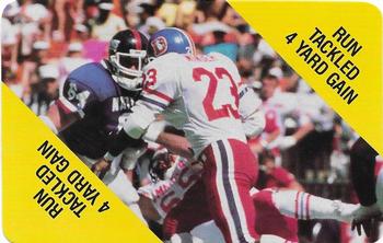 1988 MacGregor NFL Game Cards #NNO Run Tackled 4 Yard Run Front