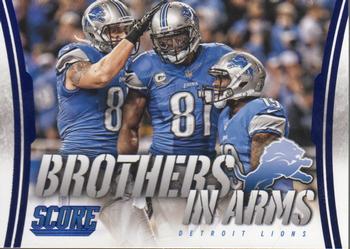 2014 Score - Brothers in Arms Blue #BA-11 Detroit Lions Front