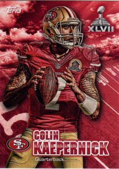 2012 Topps Super Bowl XLVII Wrapper Redemption #SBWR-CK Colin Kaepernick Front