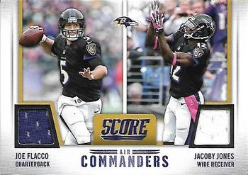 2014 Score - Air Commanders Dual Jerseys #6 Joe Flacco / Jacoby Jones Front