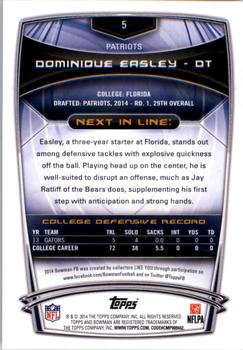 2014 Bowman - Rookies #5 Dominique Easley Back