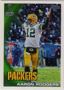 2011 Topps Green Bay Packers Super Bowl XLV #SBXLV-1 Aaron Rodgers Front