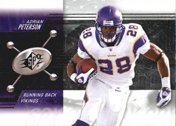 2009 SPx #2 Adrian Peterson Front