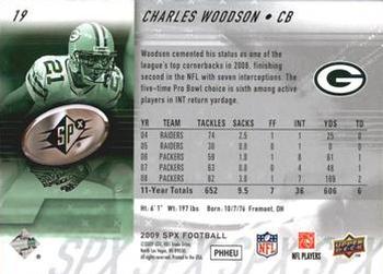 2009 SPx #19 Charles Woodson Back