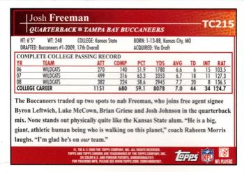 2009 Topps Chrome #TC215 Josh Freeman Back