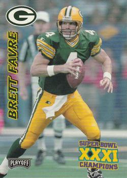 1997 Playoff Green Bay Packers Super Sunday #7 Brett Favre Front