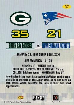 1997 Playoff Green Bay Packers Super Sunday #37 Jim McMahon Back