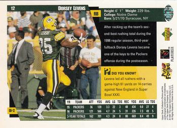 1997 Collector's Choice ShopKo Green Bay Packers #GB12 Dorsey Levens Back