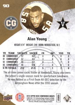 2014 Upper Deck Conference Greats #90 Alan Young Back