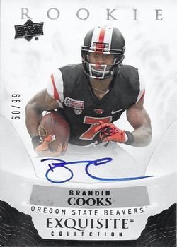 2013 Upper Deck Exquisite Collection - 2014 Exquisite Preview Rookie Signatures #ER-CB Brandin Cooks Front