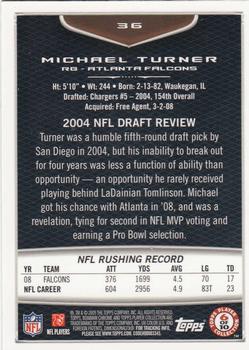 2009 Bowman Chrome #36 Michael Turner Back