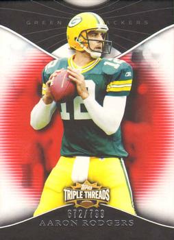 2009 Topps Triple Threads #4 Aaron Rodgers Front
