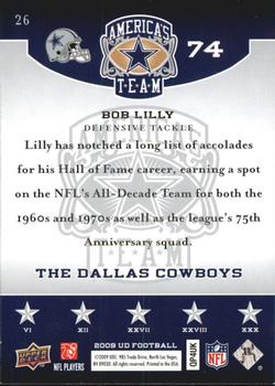 2009 Upper Deck America's Team #26 Bob Lilly Back