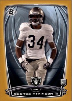 2014 Bowman - Rookies Gold #52 George Atkinson III Front