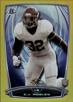 2014 Bowman - Rookies Rainbow Gold #34 C.J. Mosley Front
