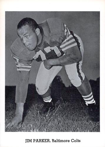 1960 Jay Publishing Baltimore Colts #NNO Jim Parker Front
