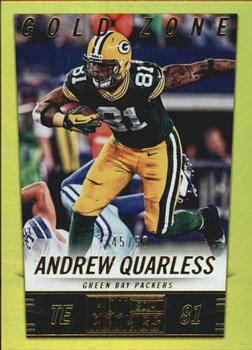 2014 Panini Hot Rookies - Gold Zone #83 Andrew Quarless Front