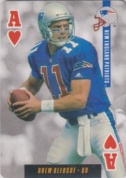 1995 Bicycle Ditka's Picks Playing Cards #A♥ Drew Bledsoe Front