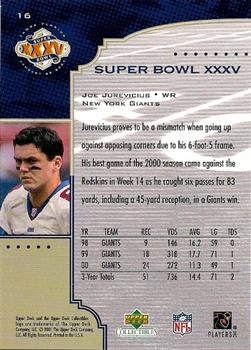 2001 Upper Deck Super Bowl XXXV #16 Joe Jurevicius Back