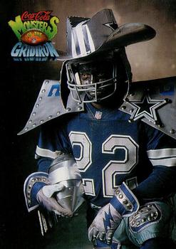 1993 Coca-Cola Monsters of the Gridiron #25 Emmitt Smith Front