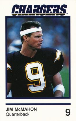 1989 San Diego Chargers Police #4 Jim McMahon Front