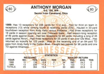 1990 Tennessee Volunteers Centennial #80 Anthony Morgan Back
