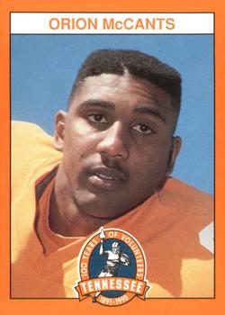 1990 Tennessee Volunteers Centennial #93 Orion McCants Front