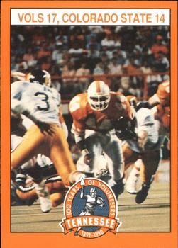 1990 Tennessee Volunteers Centennial #114 Vols 17, Colorado State 14 Front