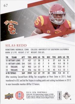 2014 SP Authentic #67 Silas Redd Back