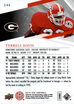 2014 SP Authentic #144 Terrell Davis Back