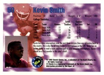 1992 Classic Blister #50 Kevin Smith Back