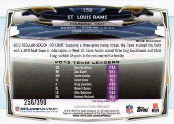 2014 Topps - Camo #158 St. Louis Rams Back