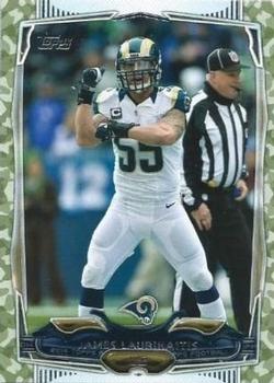 2014 Topps - Camo #208 James Laurinaitis Front