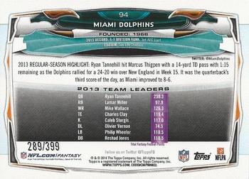 2014 Topps - Camo #94 Miami Dolphins Back