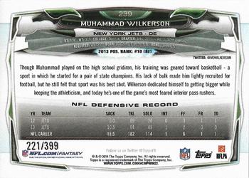 2014 Topps - Camo #239 Muhammad Wilkerson Back