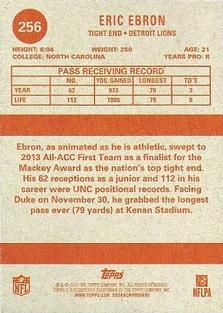 2014 Topps - 1963 Mini #256 Eric Ebron Back