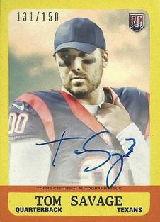 2014 Topps - 1963 Mini Autographs #257 Tom Savage Front