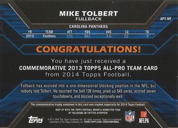 2014 Topps - All Pro Team #APT-MT Mike Tolbert Back